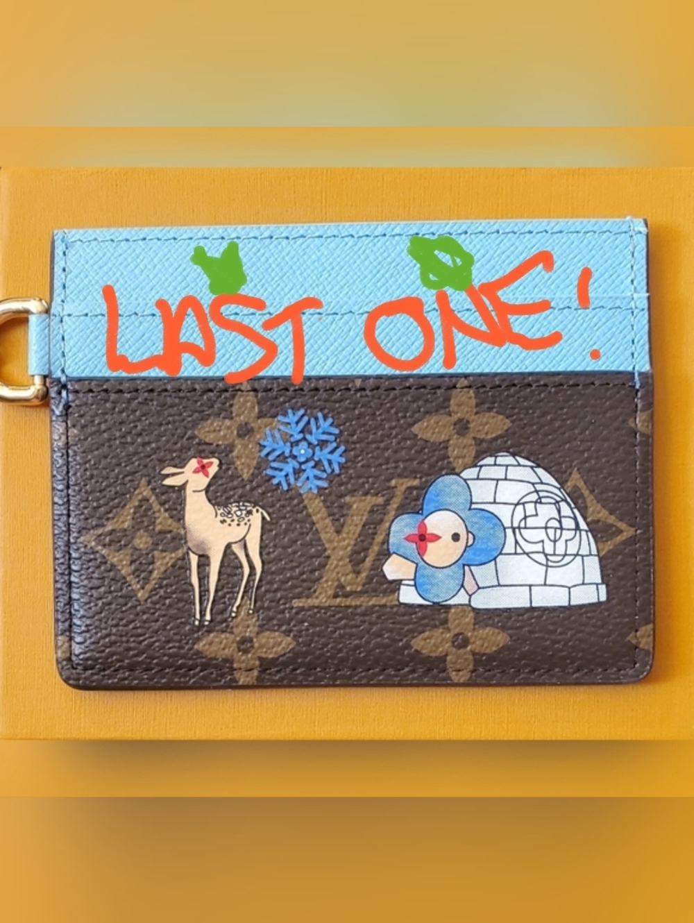 New Brown and Blue Card Holder-Nonbranded-Firm Price